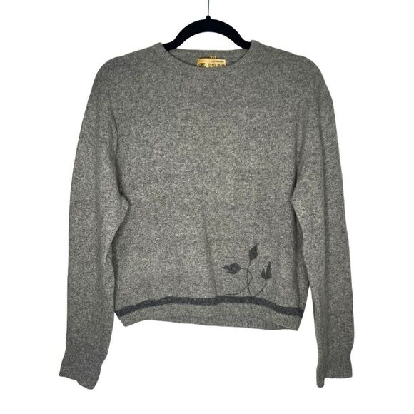 Vintage Diana Rich Diana-Mere Angora Blend Gray Sweater - Women’s M/L (42) - Picture 1 of 5
